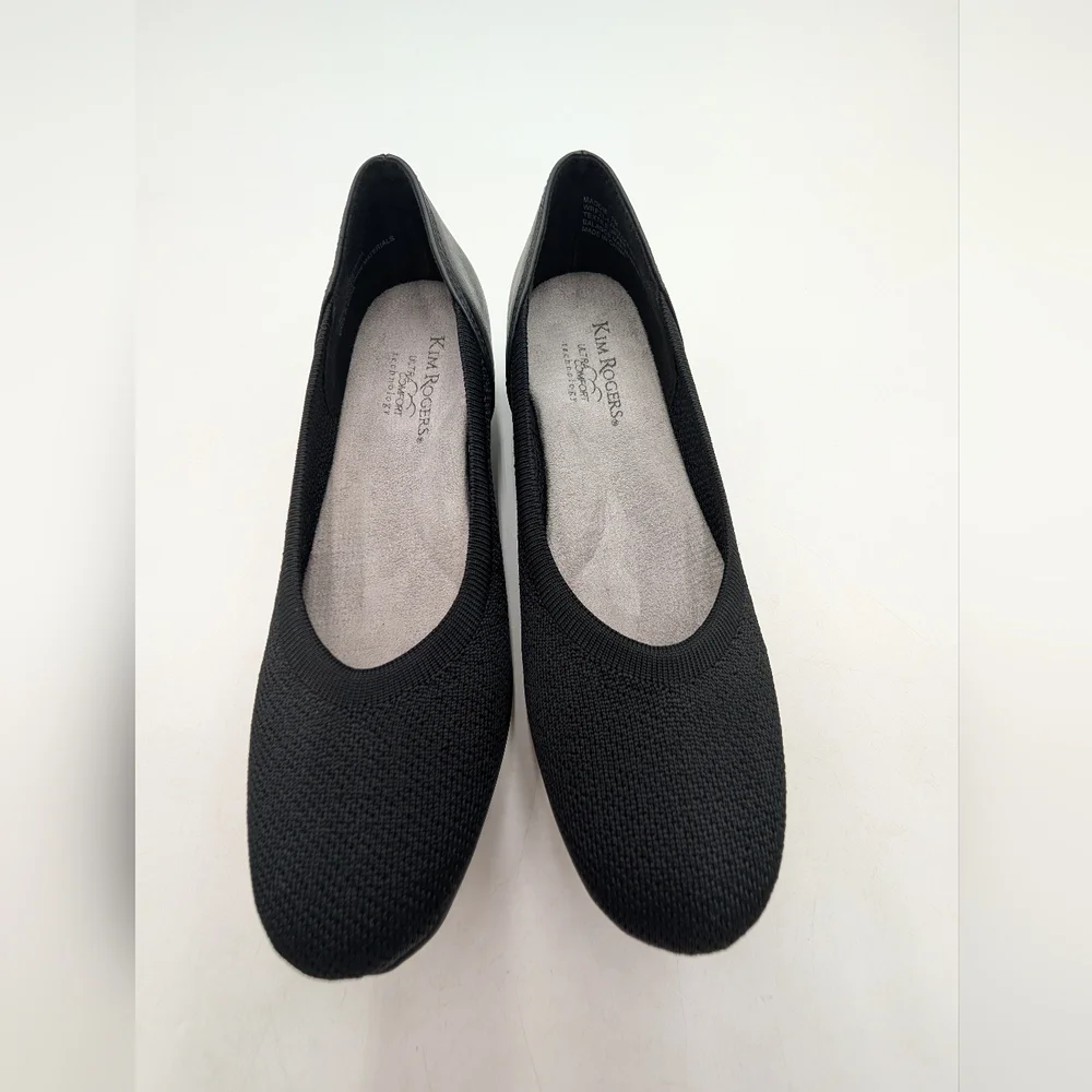 Kim Rogers Maddie Sz 7M Ultra Comfort Supported Technology Footbed Black Loafers